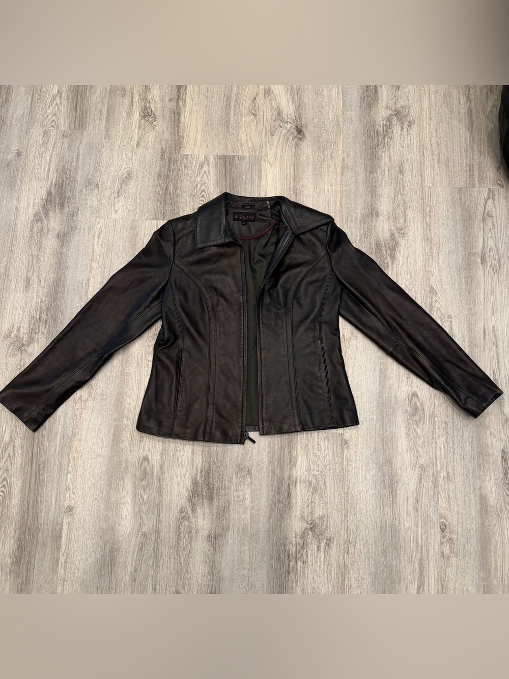 M. Julian Genuine‎ Leather Jacket Black Size Medium
